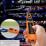 Kabeltester, Meterk Line Finder RJ11 RJ45 Handheld Tracker Multifunktionskabel Check Wire Messgerät für Netzwerk Wartung Collation, Telefonleitungstest, Kontinuitätsprüfung - 7