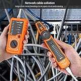 Kabeltester, Meterk Line Finder RJ11 RJ45 Handheld Tracker Multifunktionskabel Check Wire Messgerät für Netzwerk Wartung Collation, Telefonleitungstest, Kontinuitätsprüfung - 8